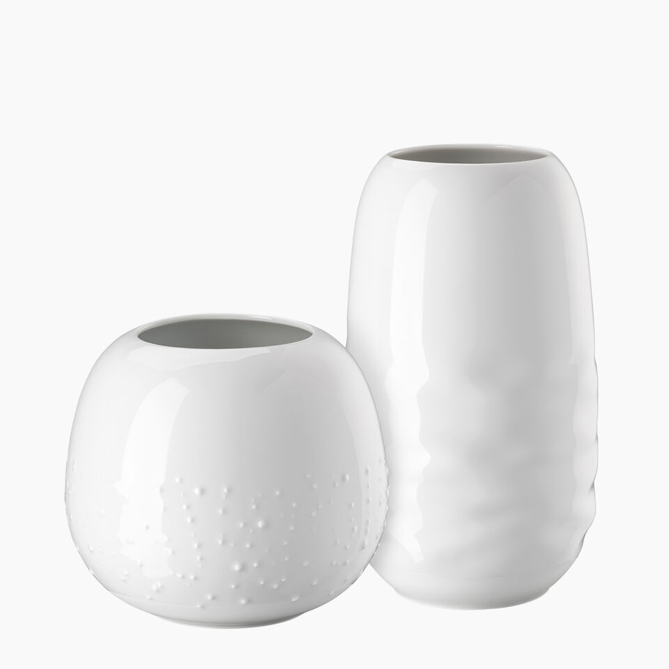 Rosenthal Vesi vases on white background