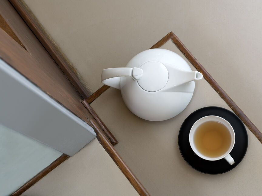 Rosenthal TAC tableware placed in a contemporary office setting, highlighting design-led professional interiors.