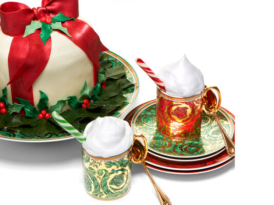 Versace Medusa Garland Green mugs & plates