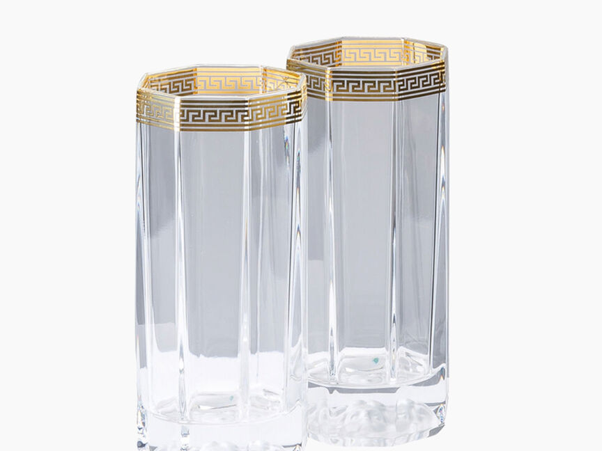 Versace Medusa Lumiere Rhapsody Longdrink glass from above