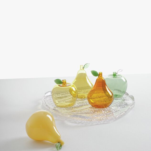 Place setting pear-shaped, matt yellow image number 1