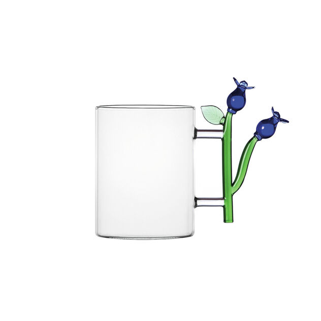 Mug with blue flower image number 0