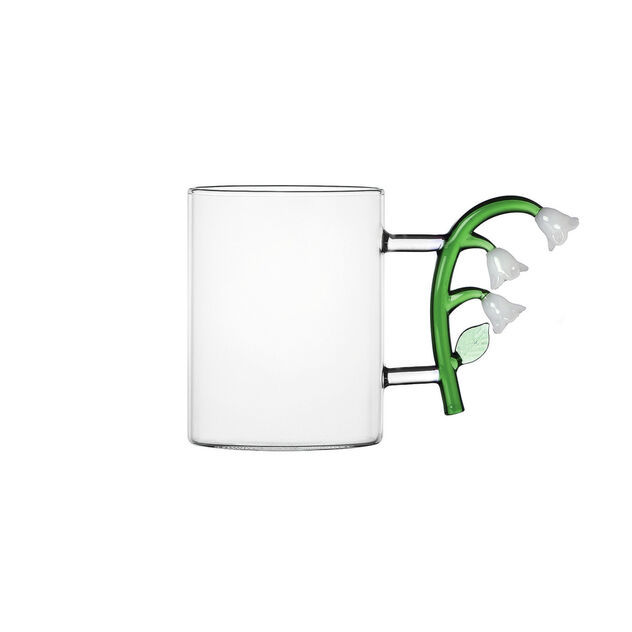 Mug with white flower image number 0