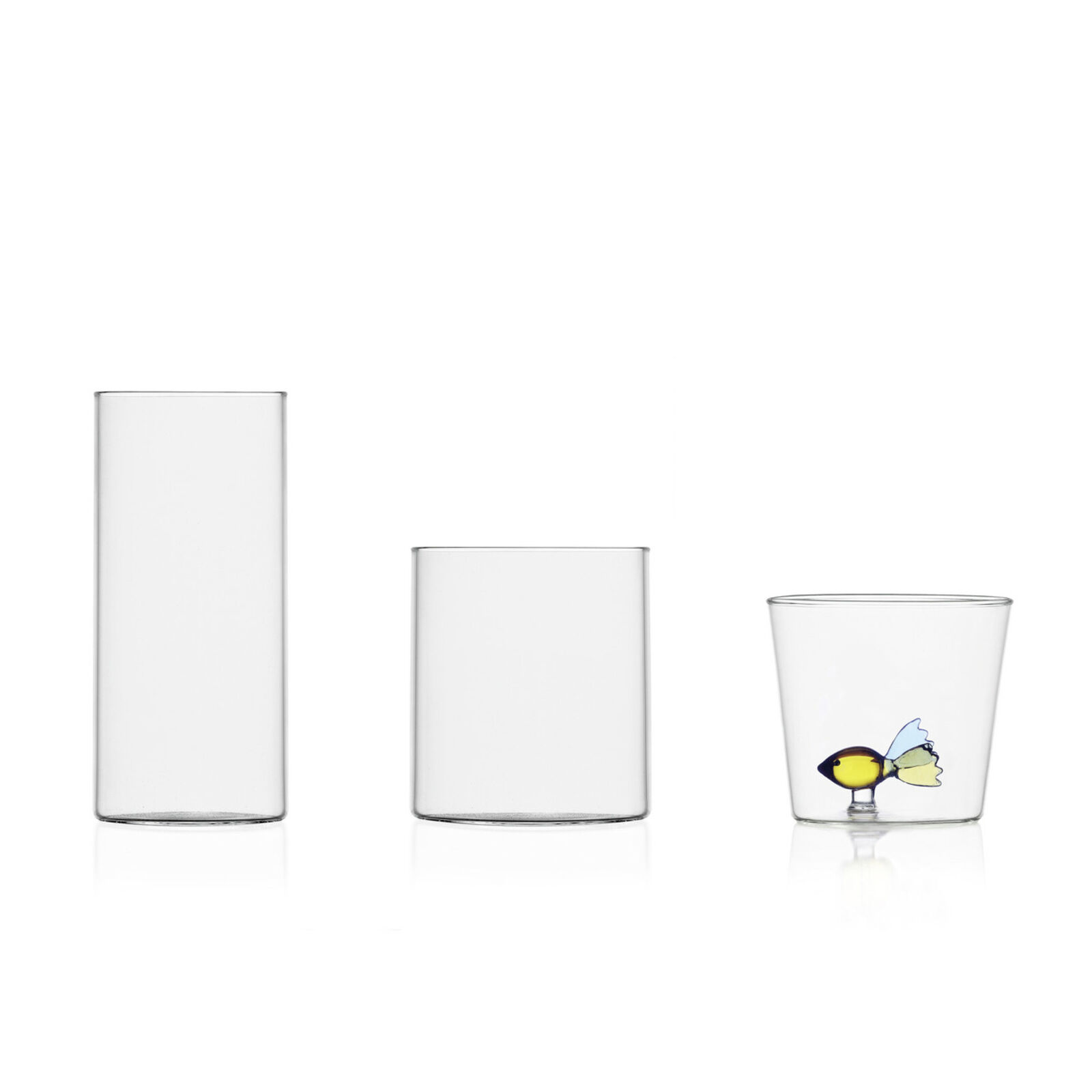 Water glass with fish image number null