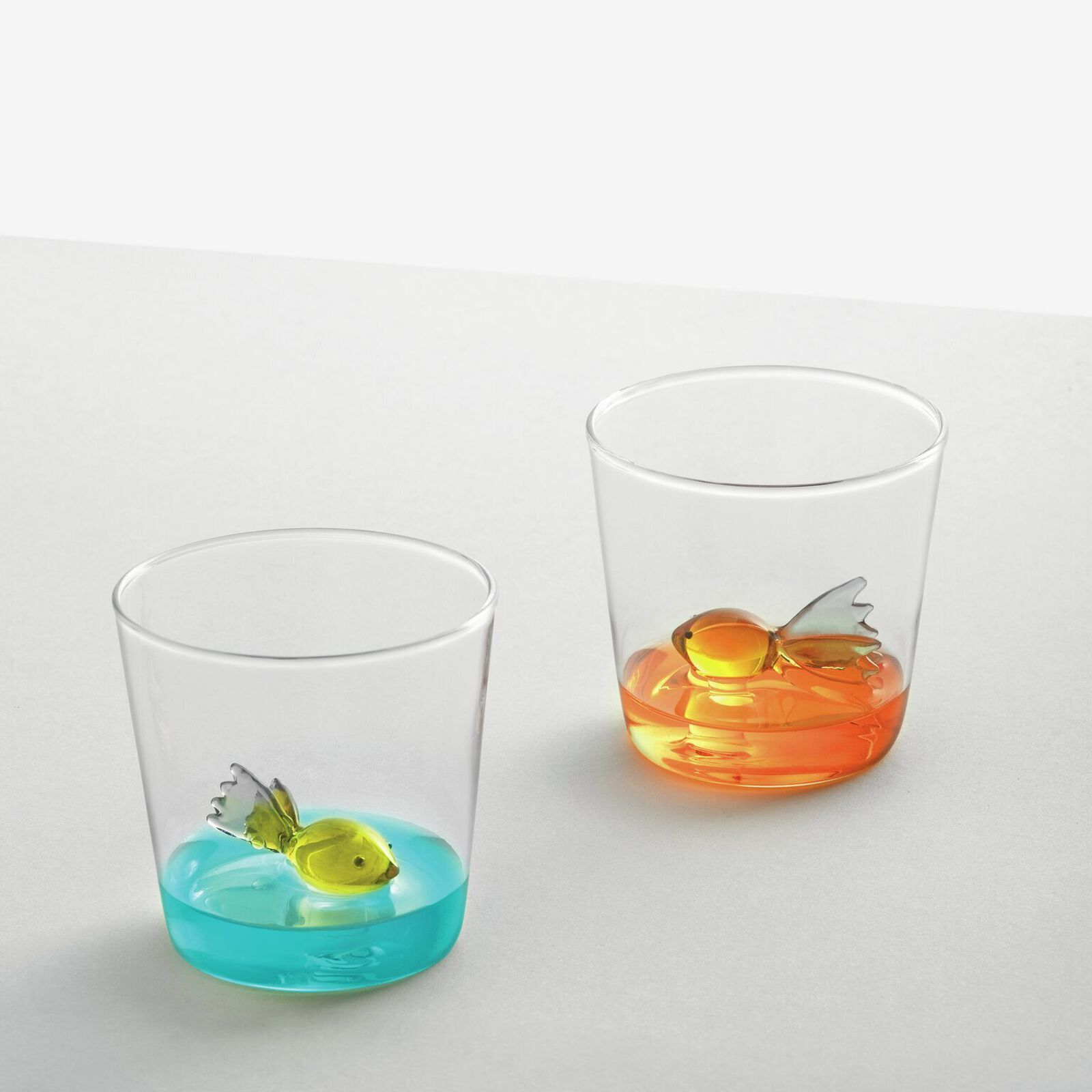 Water glass with fish image number null