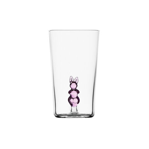 Long drink glass with rabbit
