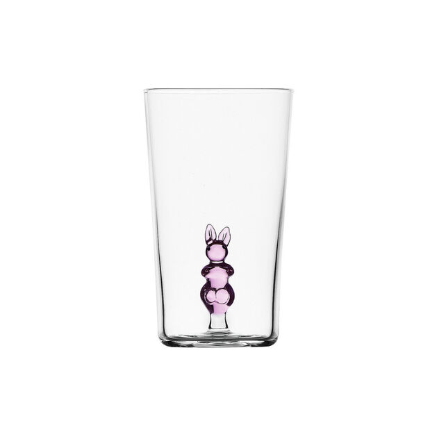 Long drink glass with rabbit image number 0
