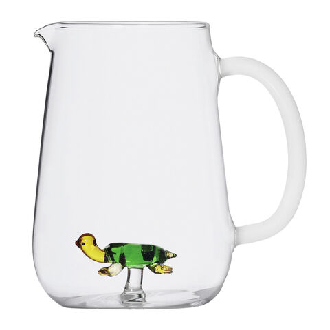 Jug with green turtle