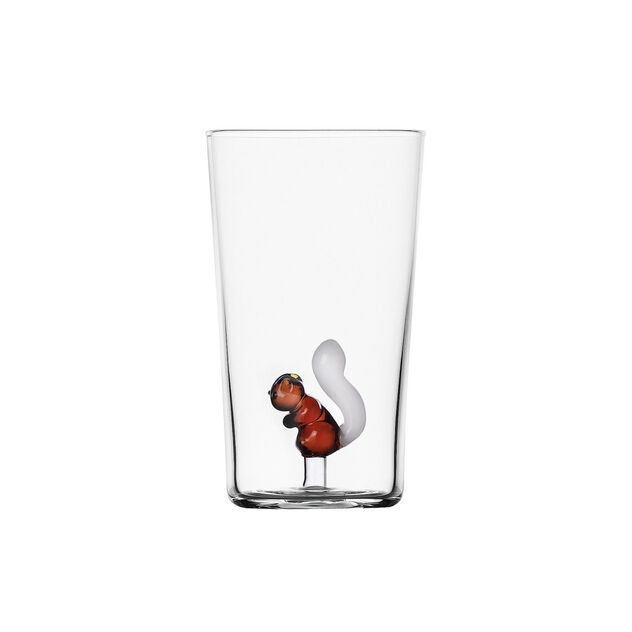 Long drink glass with squirrel image number 0
