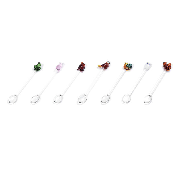 Spoon set 2 pcs, with bunny and bear image number 2