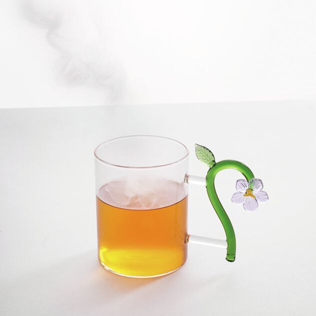 Mug with lilac flower image number 1