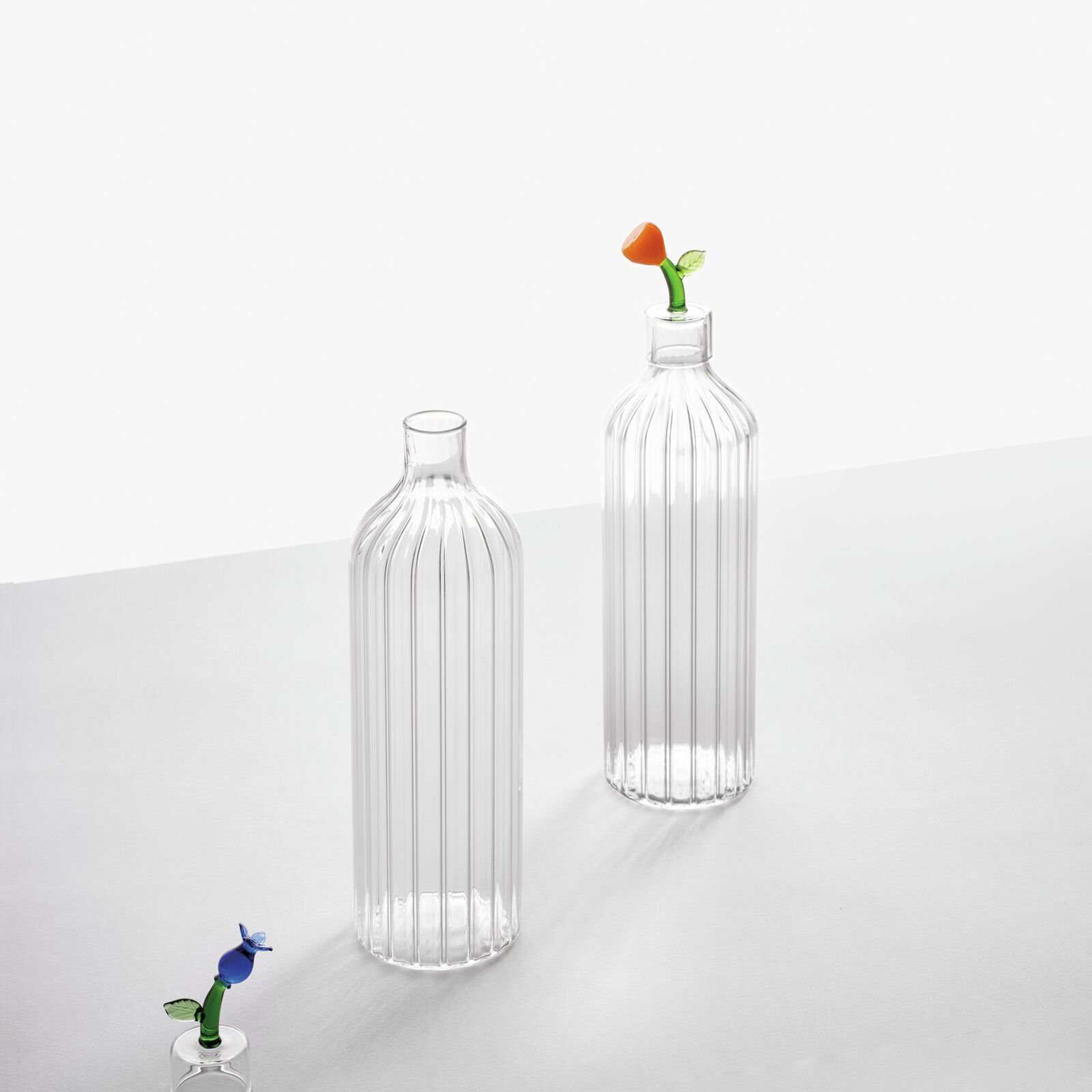 Bottle optic with blue flower image number null