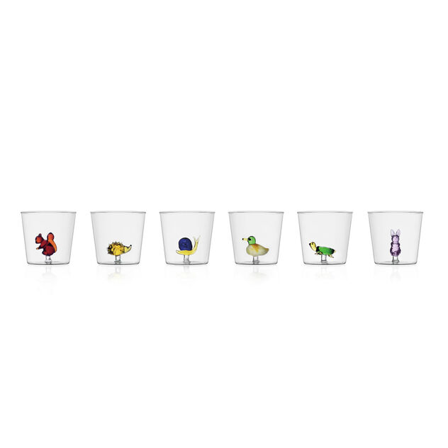 Water glass with duck image number 1