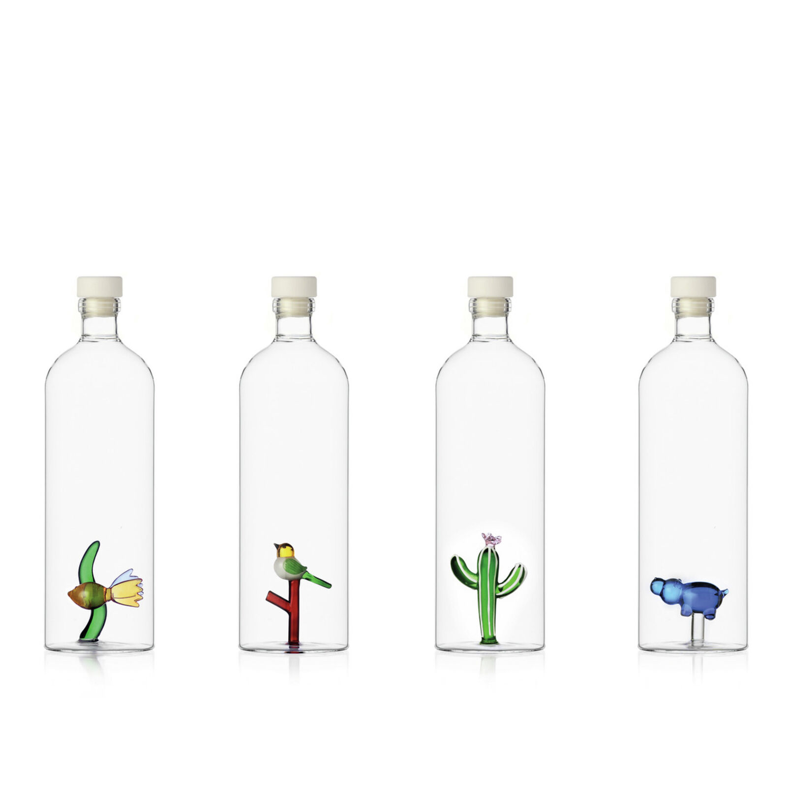 Bottle with fish and seagrass image number null