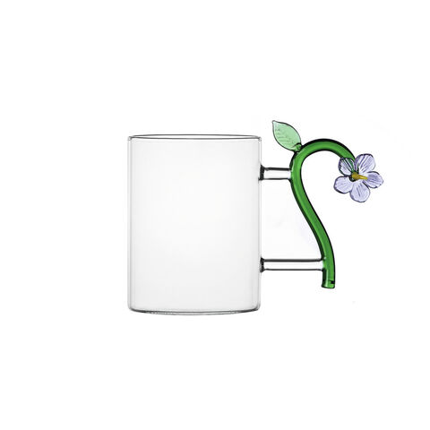 Mug with lilac flower