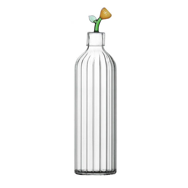 Bottle optic with amber flower image number 0