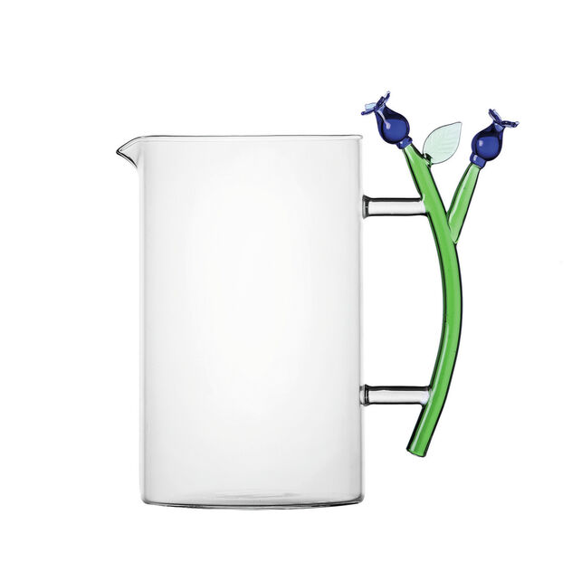 Jug with blue flower image number 0