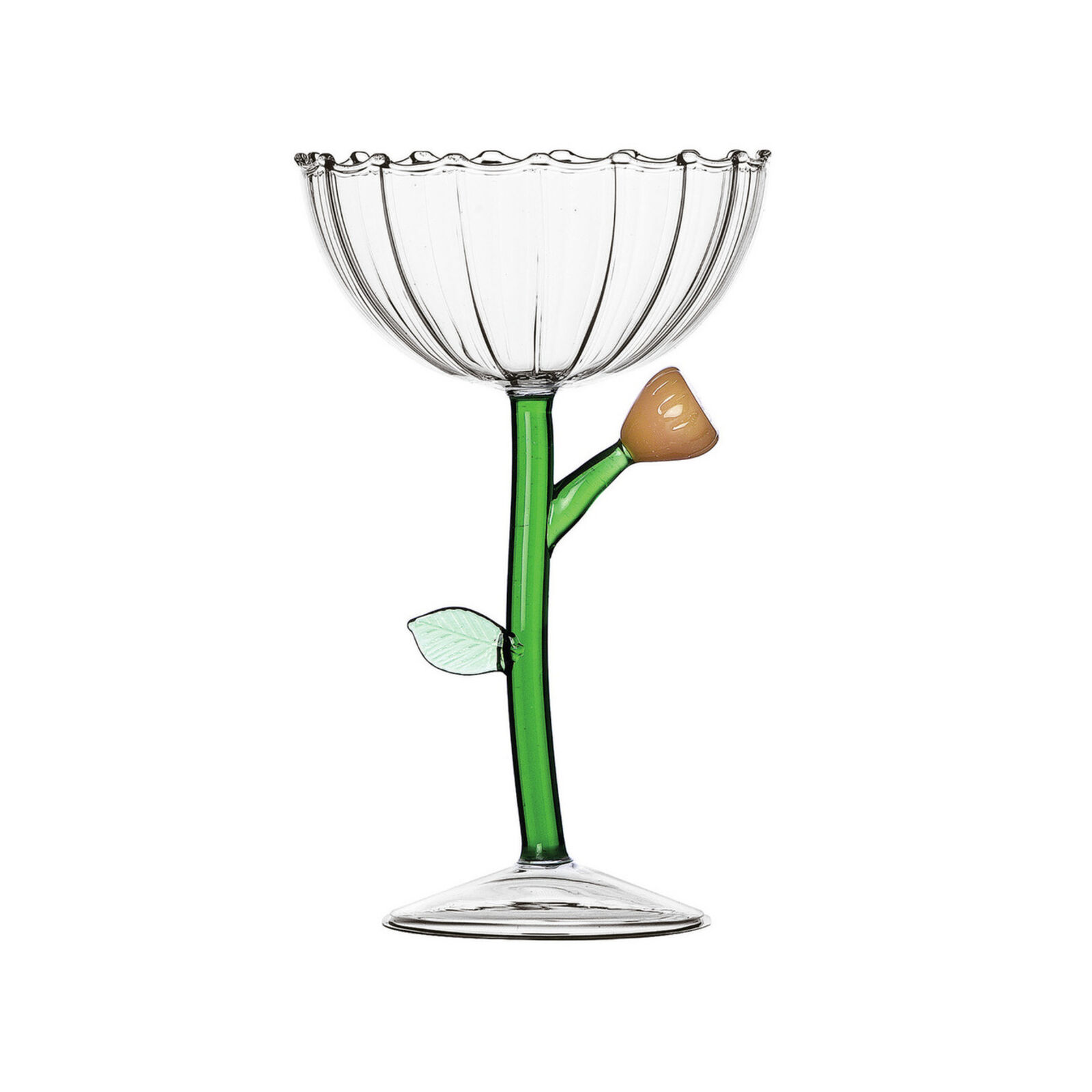 Champagne bowl optic with amber flower image number null