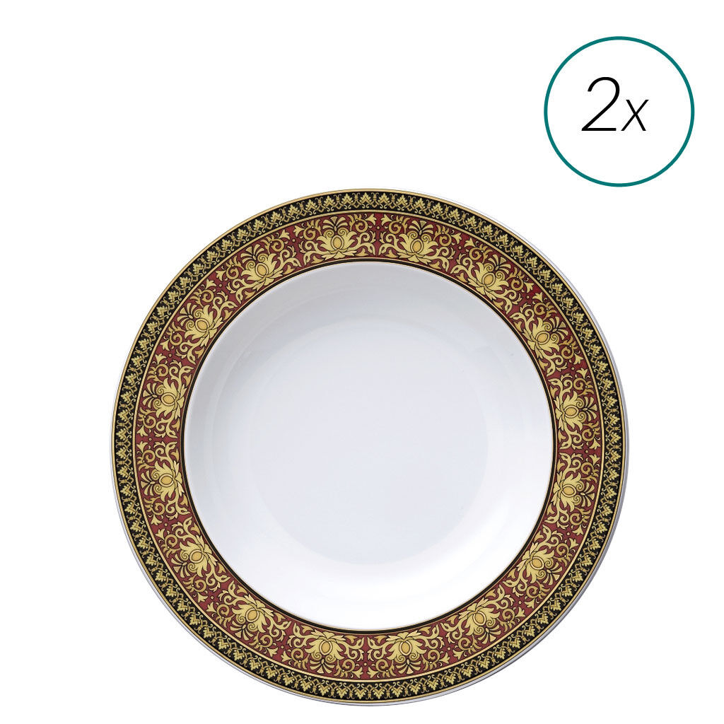 Soup Plates Set, 2 pieces | Medusa Red image number 0