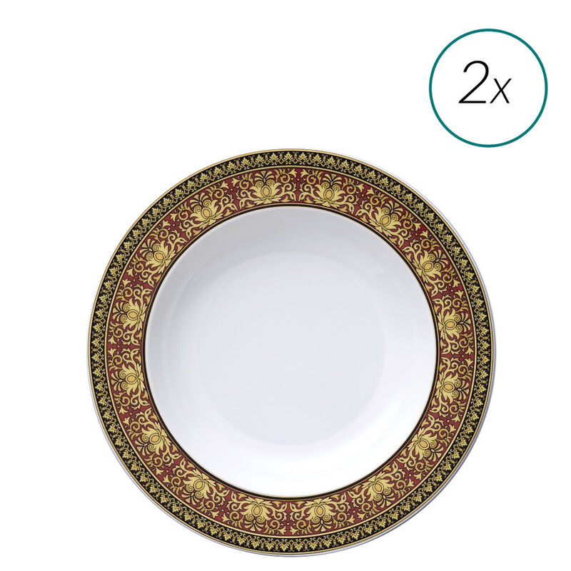 Soup Plates Set, 2 pieces | Medusa Red