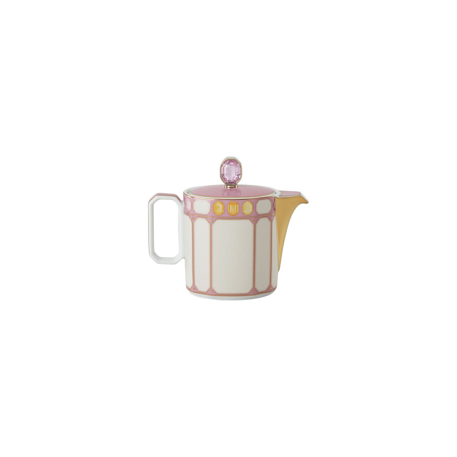 Creamer (0.19 l) from the Swarovski IDYLLIA Marshmallow collection in porcelain, placed on a table. image number null
