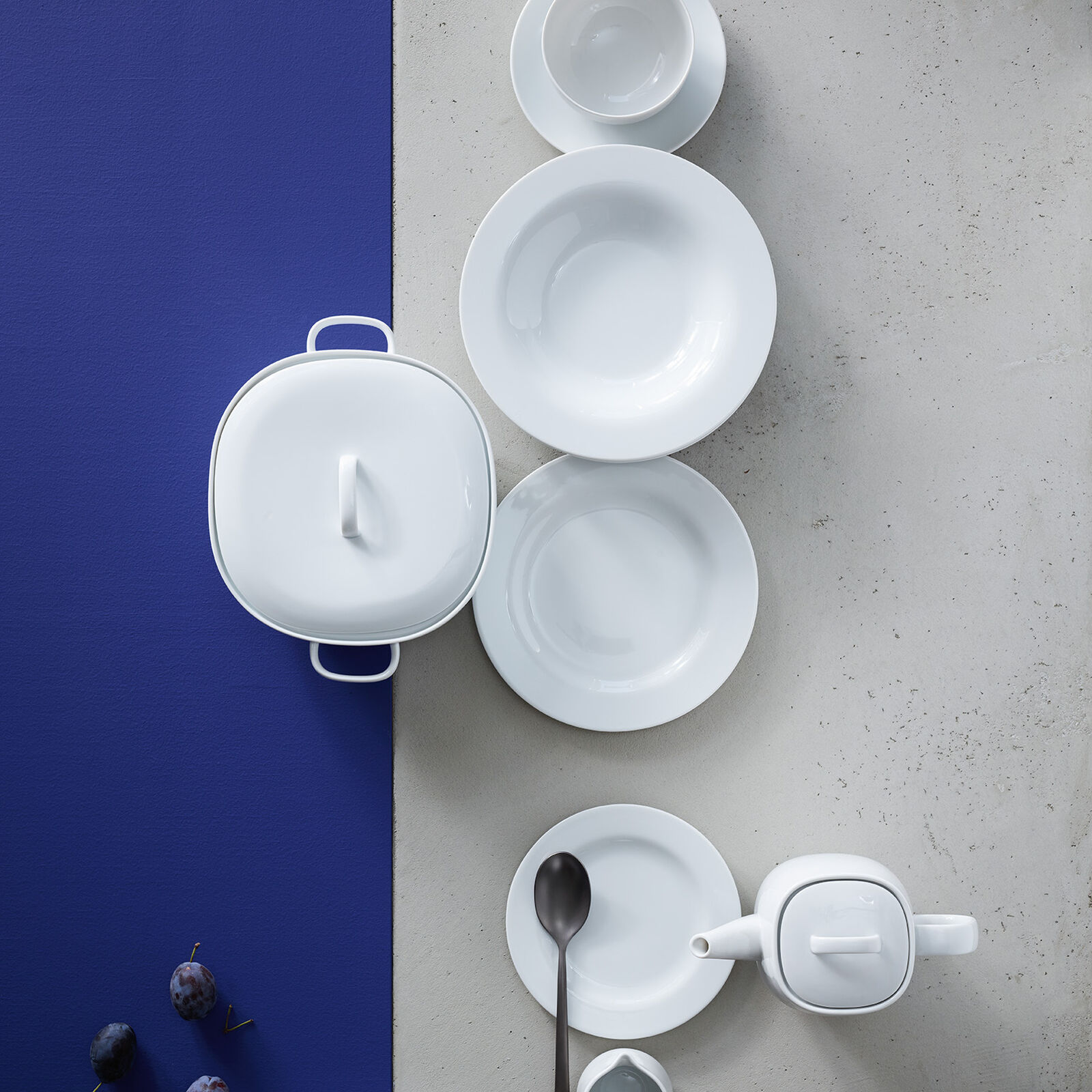 Dinnerware Set for 8 People 40 Pieces with Free Gift image number null