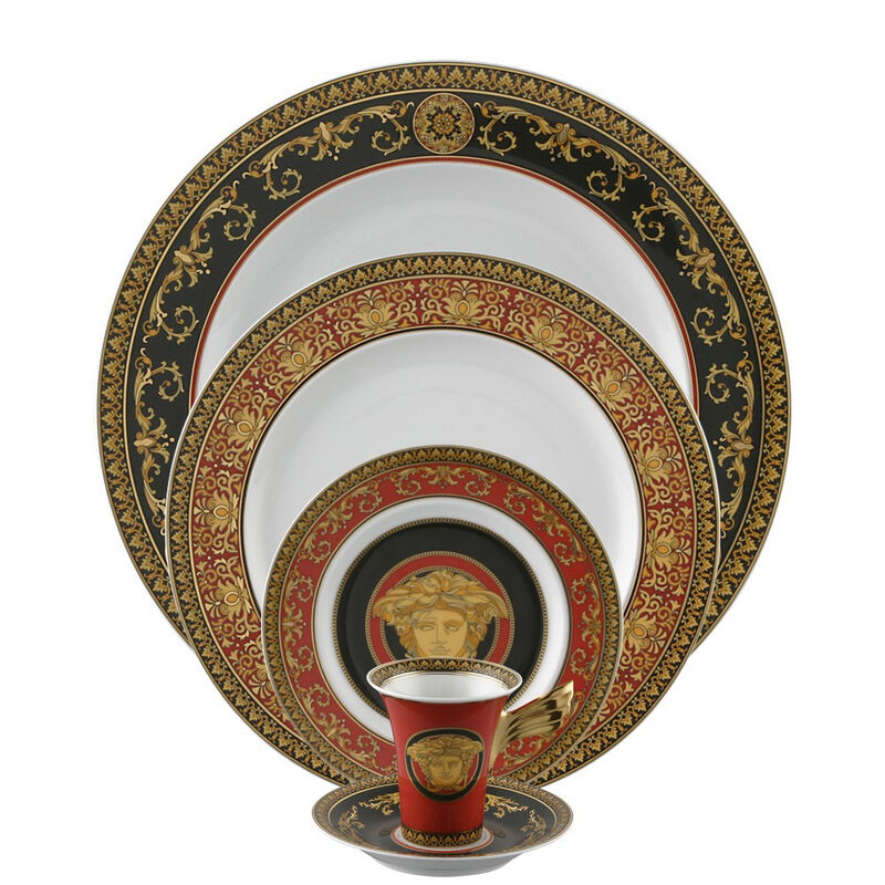 5 Piece Place Setting | Medusa Red