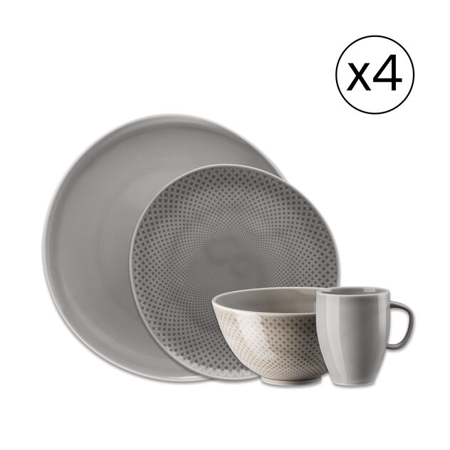 Dinnerware Set for 4 People 16 Pieces image number 0