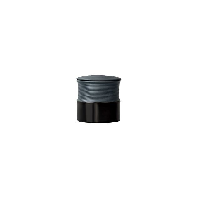 Small container (8.70 cm) from the Rosenthal Linja Schwarz collection in porcelain. image number 1