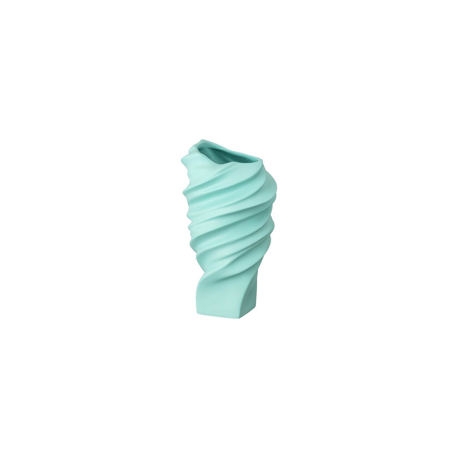 Vase (15 cm) from the Rosenthal Squall Mint collection in porcelain, placed on a simple surface. image number null