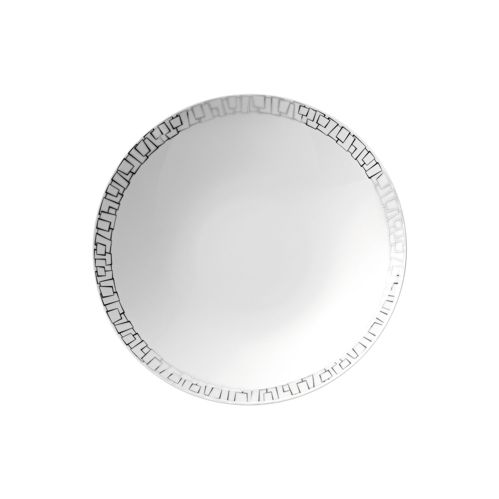 Rosenthal TAC 02 Skin Platinum Rim Soup, 9 1/2 inch