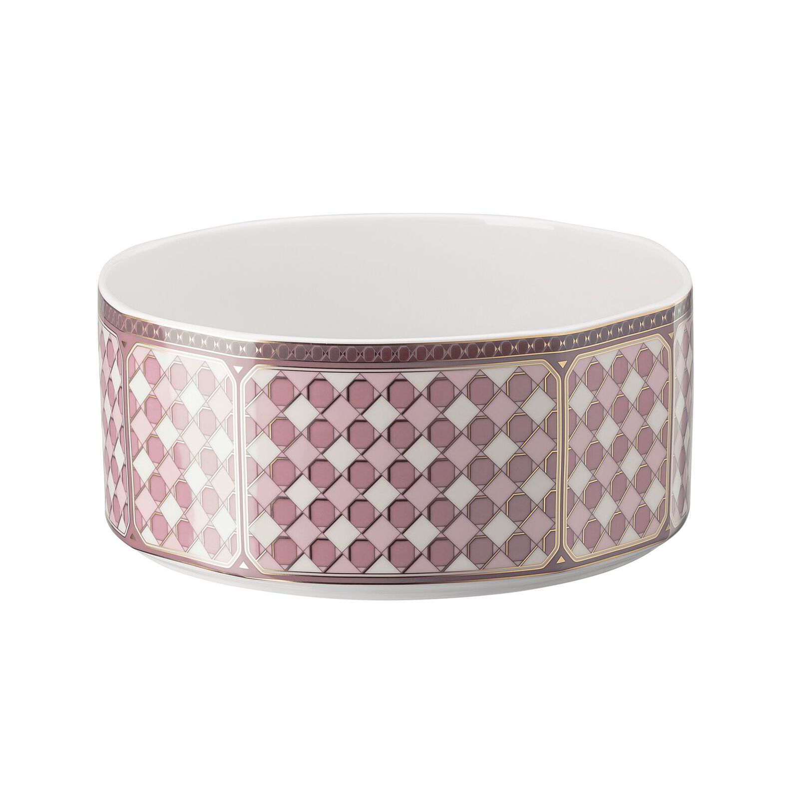 Bowl (19 cm) from the Swarovski SIGNUM Rose collection in porcelain with rose decor. image number null