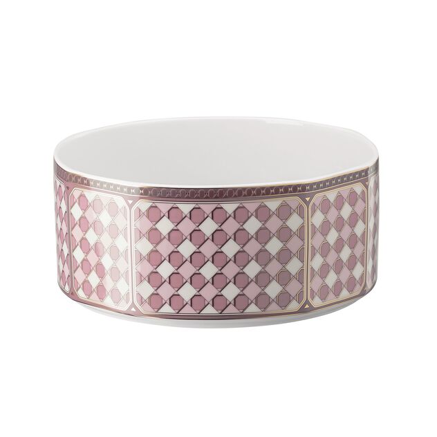 Bowl (19 cm) from the Swarovski SIGNUM Rose collection in porcelain with rose decor. image number 0