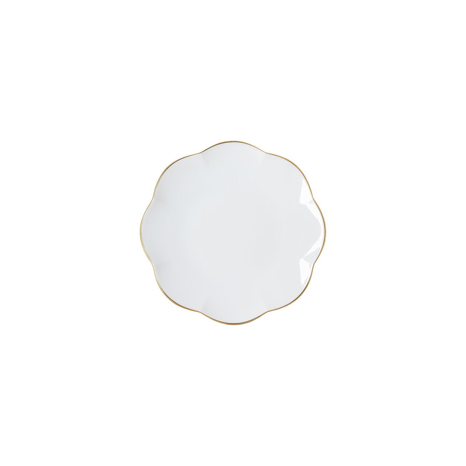 Flat plate (15 cm) from the Rosenthal Sonetto Oro collection in porcelain. image number null