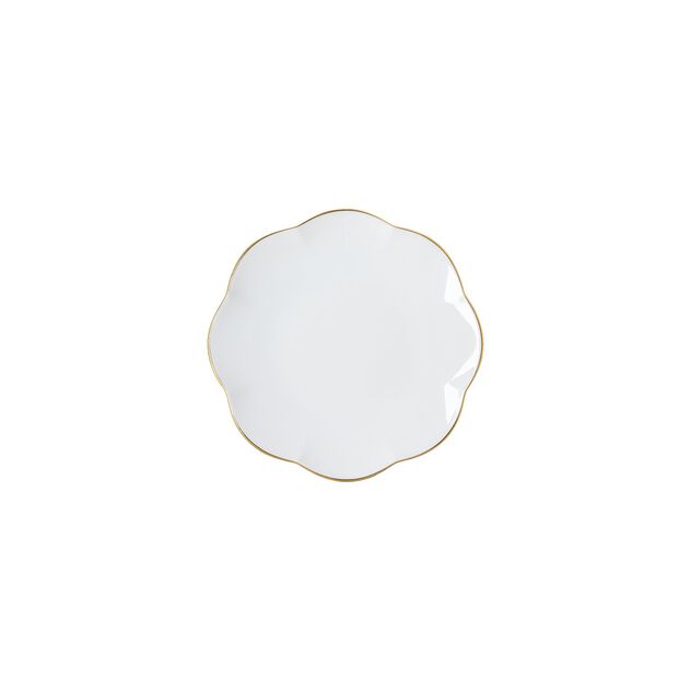 Flat plate (15 cm) from the Rosenthal Sonetto Oro collection in porcelain. image number 0