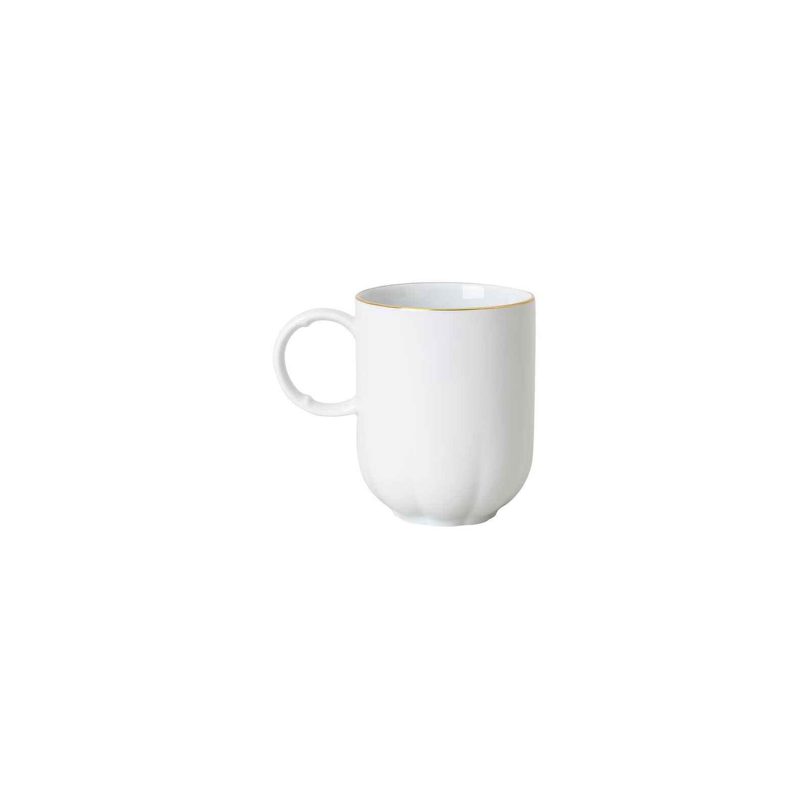 Mug with handle (12.10 cm, 0.39 l) from the Rosenthal Sonetto Oro collection in porcelain. image number null