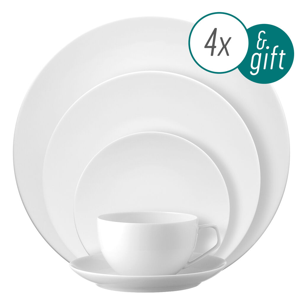 20 Piece Dinner Setting with free gift image number 0