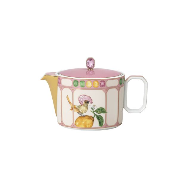 Teapot (0.75 l) from the Swarovski IDYLLIA Marshmallow collection in porcelain. image number 0