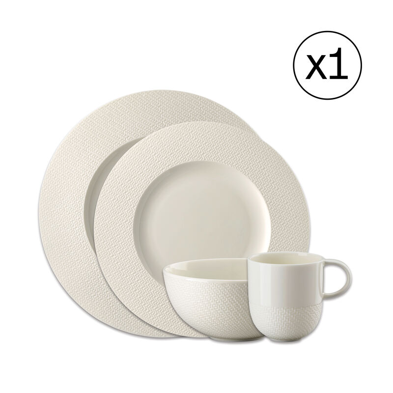 Dinnerware Set for 1 Person 4 Pieces
