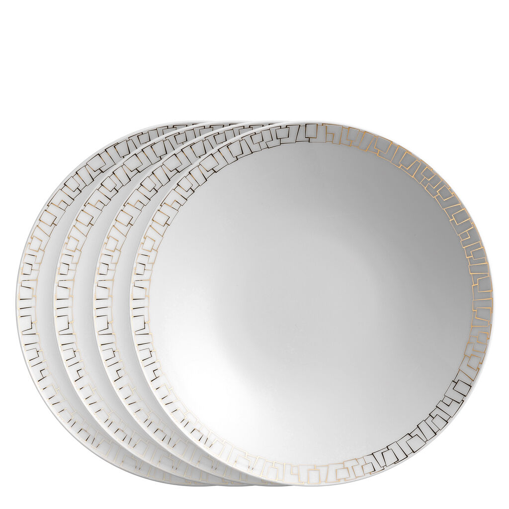 Soup Plates Set, 4 pieces | TAC 02 Skin Gold image number 0