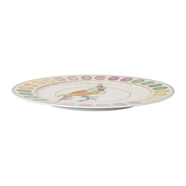 Charger plate (33 cm) from the Swarovski IDYLLIA Cockatoo collection in porcelain. image number 1
