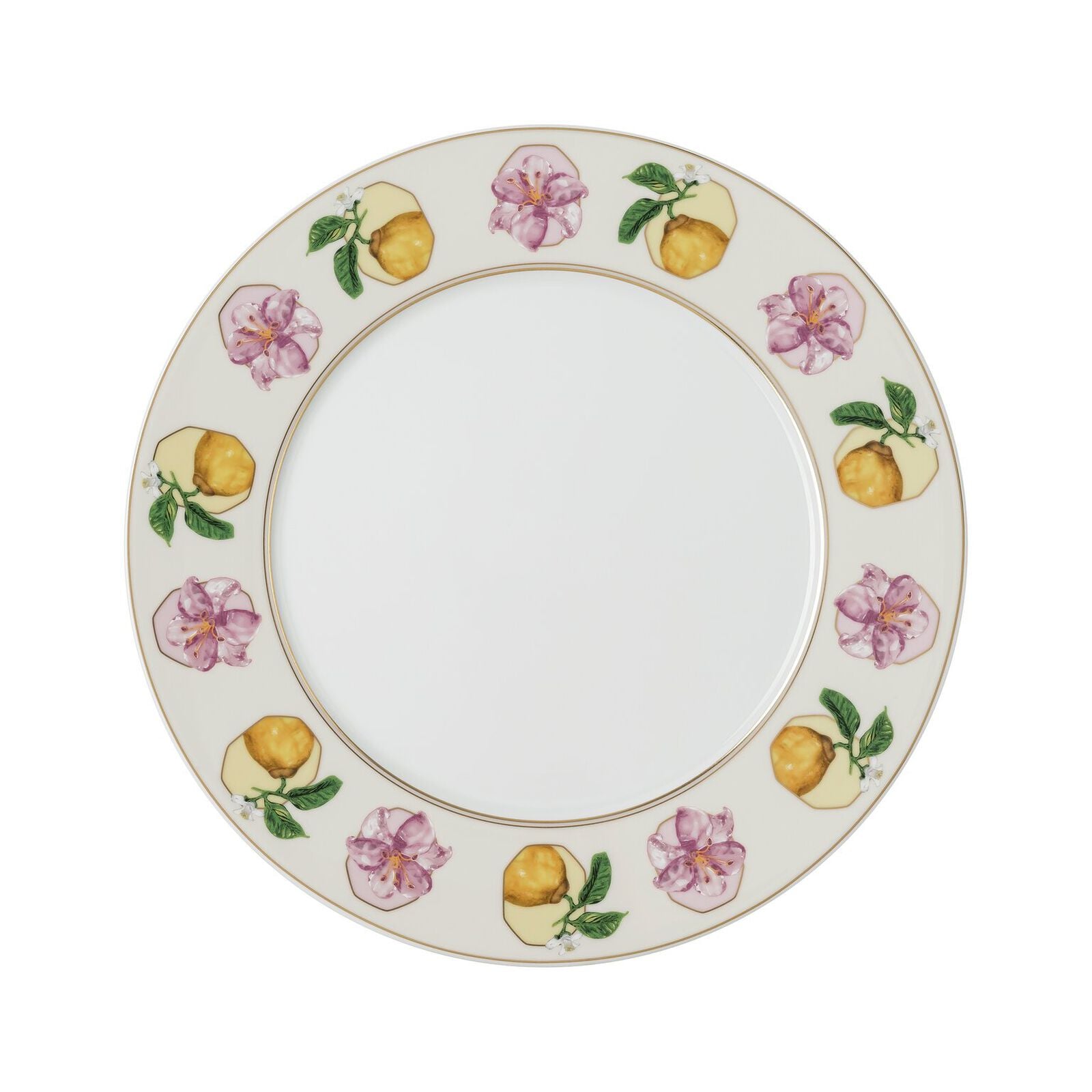 29 cm plate from the Swarovski IDYLLIA Marshmallow collection in porcelain. image number null