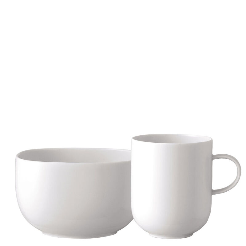Breakfast Set (mug & bowl) | Suomi White