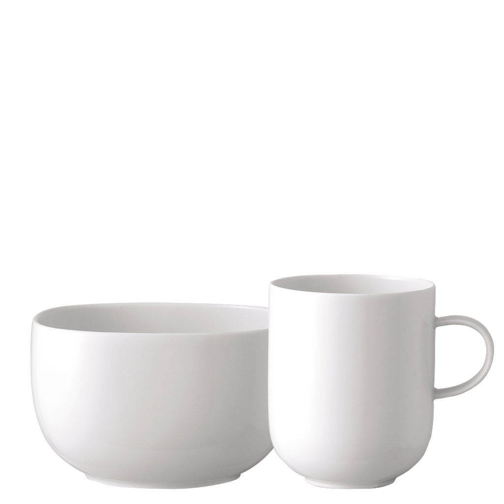 Breakfast Set (mug & bowl) | Suomi White image number 0
