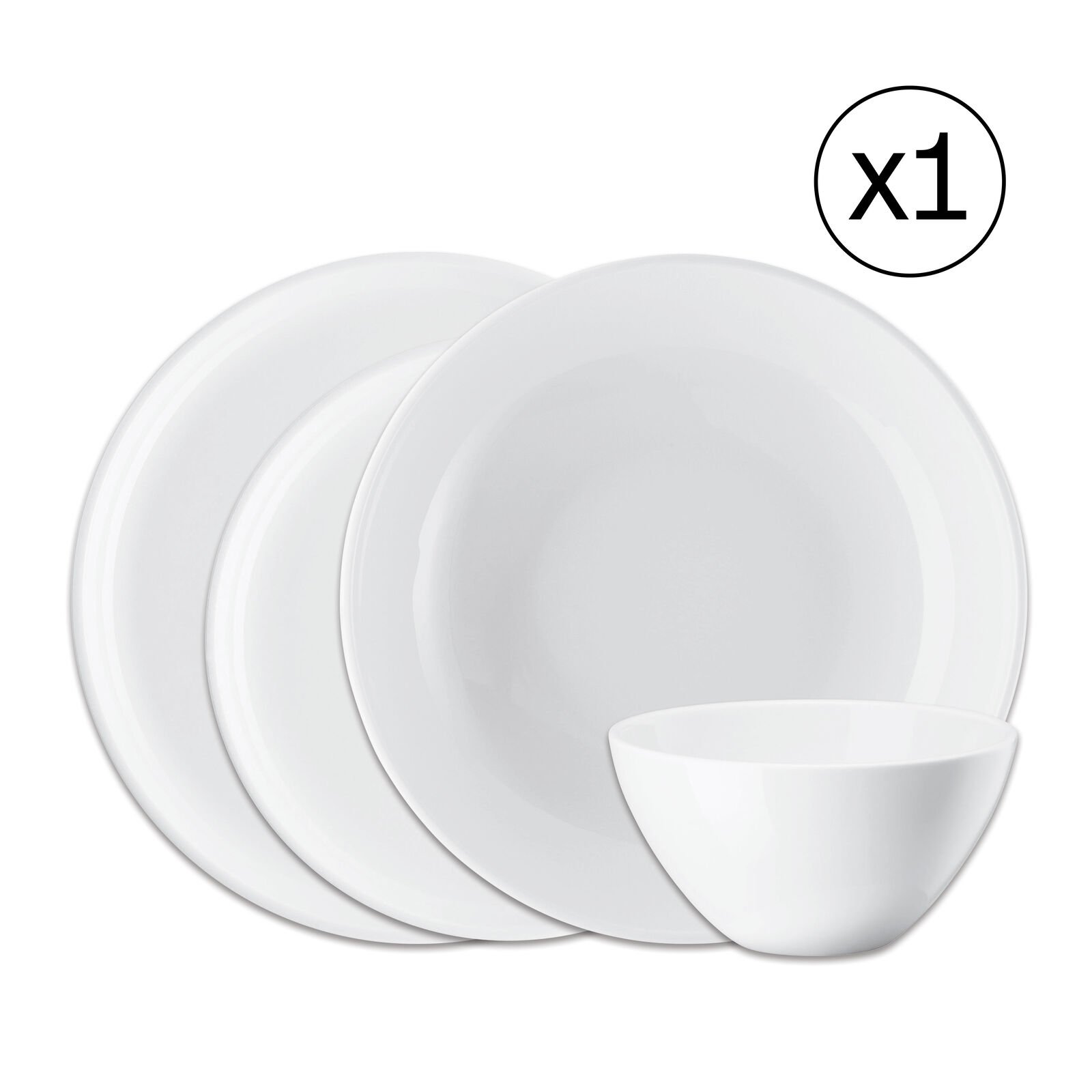 Dinnerware Set for 1 Person 4 Pieces image number null