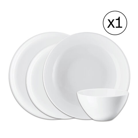 Dinnerware Set for 1 Person 4 Pieces
