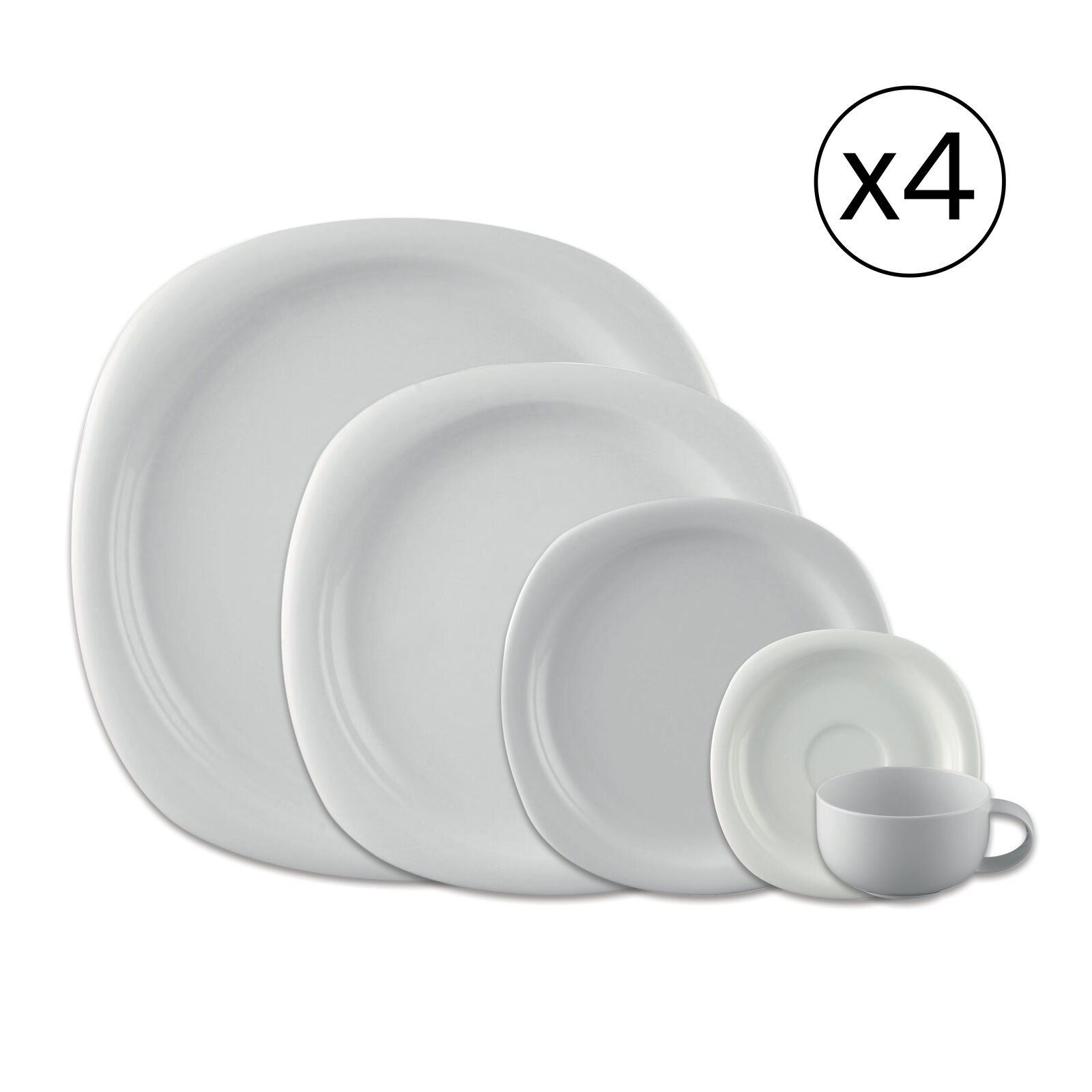 Dinnerware Set for 4 People 20 Pieces image number null