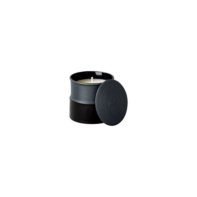 Scented candle (9 cm) from the Rosenthal Linja Schwarz collection in porcelain. image number 0