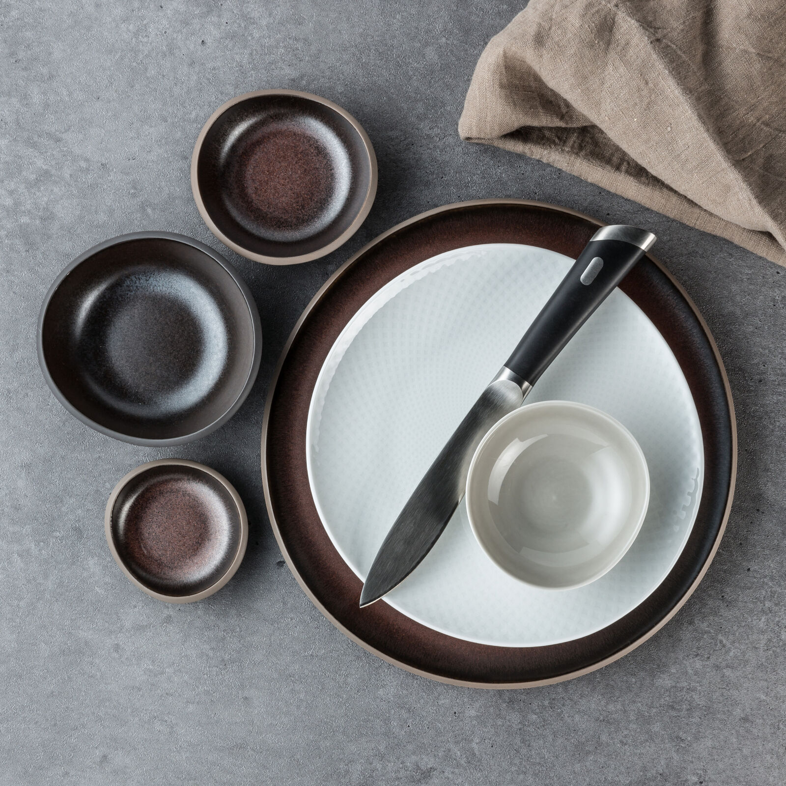 Dinnerware Set for 8 People 32 Pieces with Free Gift image number null