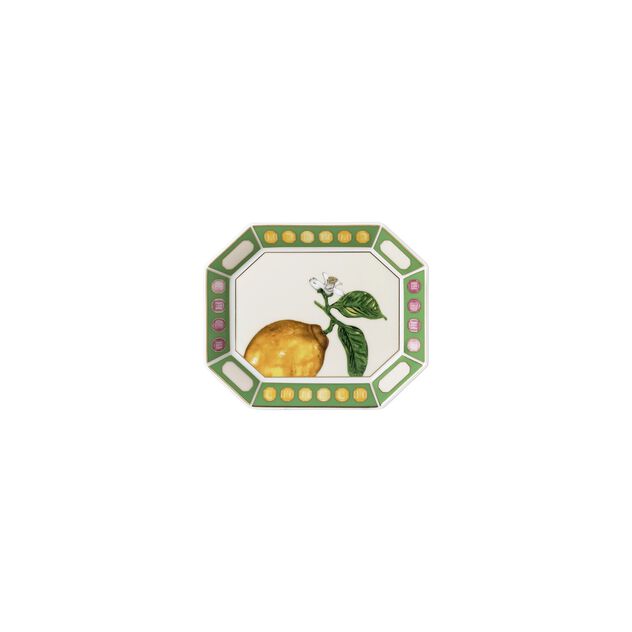 Bowl (15 x 12 cm) from the Swarovski IDYLLIA Green collection in porcelain. image number 0